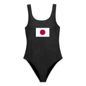 Japan - Frauen Badeanzug - Schwarz - Vorne - AI Model Female 172 light (172cm)