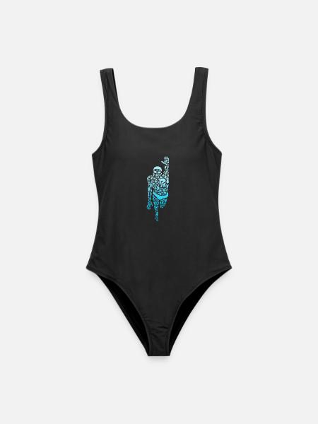 Schwimmer Schwimmsport Herren Schwimmen Jungen - Frauen Badeanzug - Schwarz