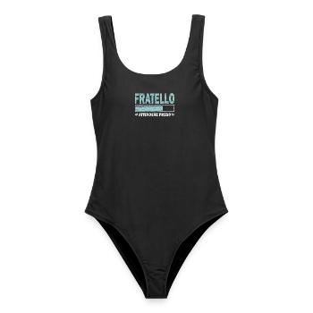Presto Fratello - Frauen Badeanzug - Schwarz - Vorne - AI Model Female 172 light (172cm)