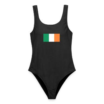 Irland - Frauen Badeanzug - Schwarz - Vorne - AI Model Female 172 light (172cm)