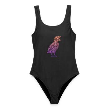 Puffin Papageientaucher Papageitaucher Mädchen - Frauen Badeanzug - Schwarz - Vorne - AI Model Female 172 light (172cm)