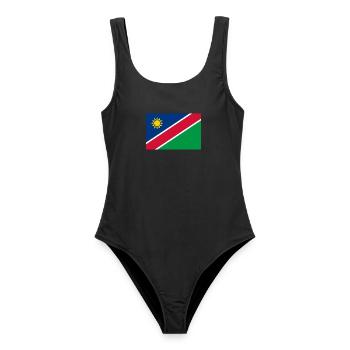 Namibia - Frauen Badeanzug - Schwarz - Vorne - AI Model Female 172 light (172cm)