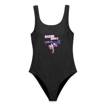 Breakdancing Unicorn Breakdance Breakdancerin - Frauen Badeanzug - Schwarz - Vorne - AI Model Female 172 light (172cm)
