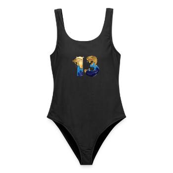 NON. 13 NUMÉRO 13 COOL 13E ANNIVERSAIRE - Maillot de bain femme - noir - Devant - AI Model Female 172 light (172cm)