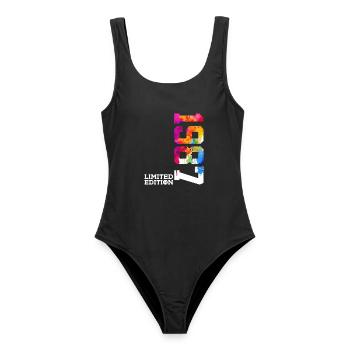 39TH BIRTHDAY LIMITED EDITION 1987 - Women's Swimsuit - black - Front - AI Model Female 172 light (172cm)