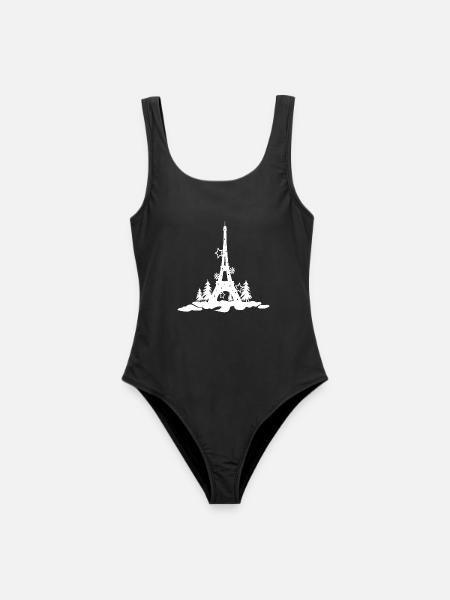 WEIHNACHTEN EIFFEL TOUR 2,Eiffelturm paris - Frauen Badeanzug - Schwarz
