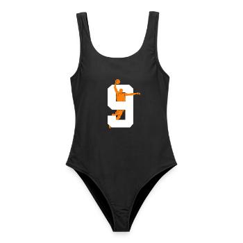 NUMÉRO 9 BASKETBALL 9E ANNIVERSAIRE - Maillot de bain femme - noir - Devant - AI Model Female 172 light (172cm)