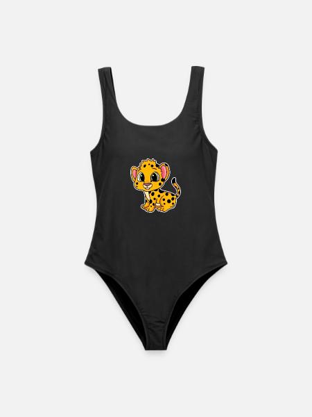 Baby Gepard - Frauen Badeanzug - Schwarz