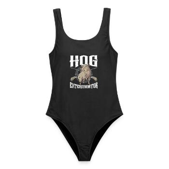 Hog Exterminator Wildschwein Wildschwein Jäger Hog - Frauen Badeanzug - Schwarz - Vorne - AI Model Female 172 light (172cm)