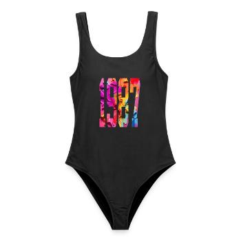 BUNT 39TH BIRTHDAY 1987 - Women's Swimsuit - black - Front - AI Model Female 172 light (172cm)
