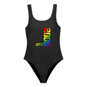 LGBTQ 2006 ARC-EN-CIEL QUEER 19E ANNIVERSAIRE PRIDE - Maillot de bain femme - noir - Devant - AI Model Female 172 light (172cm)