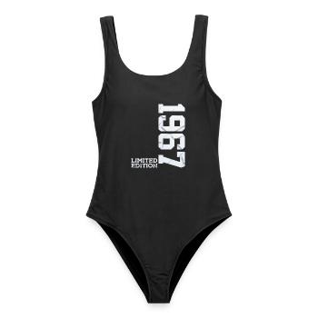 59E ANNIVERSAIRE ÉDITION LIMITÉE 1967 - Maillot de bain femme - noir - Devant - AI Model Female 172 light (172cm)