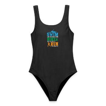 Triathle Triathle Triathlon - Frauen Badeanzug - Schwarz - Vorne - AI Model Female 172 light (172cm)