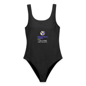 Volleyball Coach Definition - Frauen Badeanzug - Schwarz - Vorne - AI Model Female 172 light (172cm)