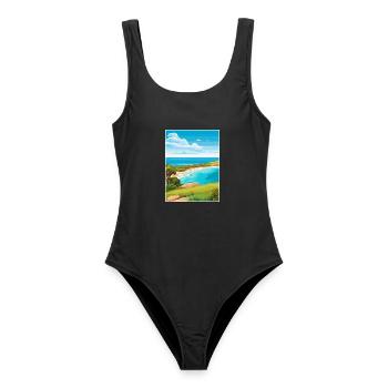 Kangaroo Island Australien Deko Reiseposter - Frauen Badeanzug - Schwarz - Vorne - AI Model Female 172 light (172cm)
