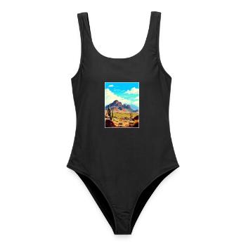 Four Peaks Wilderness Area Arizona Reiseposter - Frauen Badeanzug - Schwarz - Vorne - AI Model Female 172 light (172cm)