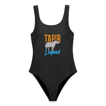 Tapir-Legende Wildtier Tierpfleger Tapirrific - Frauen Badeanzug - Schwarz - Vorne - AI Model Female 172 light (172cm)