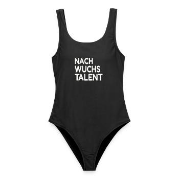 Nachwuchstalent  Talent Anfänger - Frauen Badeanzug - Schwarz - Vorne - AI Model Female 172 light (172cm)
