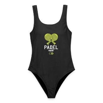 Padel Padelspieler Padeltennis Paddle Padeltrainer - Frauen Badeanzug - Schwarz - Vorne - AI Model Female 172 light (172cm)