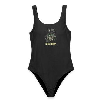 Schere Stein Paar Drinks - Frauen Badeanzug - Schwarz - Vorne - AI Model Female 172 light (172cm)