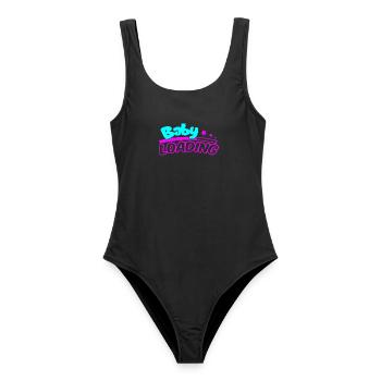 Baby Loading Neon Logo - Frauen Badeanzug - Schwarz - Vorne - AI Model Female 172 light (172cm)