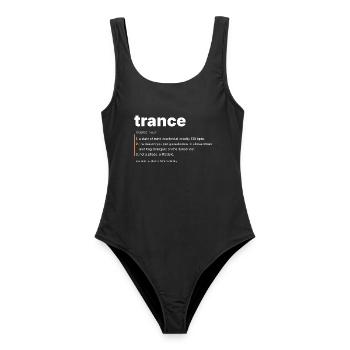 Trance Definition - Not A Phase - Frauen Badeanzug - Schwarz - Vorne - AI Model Female 172 light (172cm)