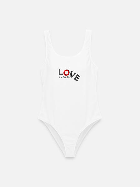 Love is in the Air - Frauen Badeanzug - Weiß