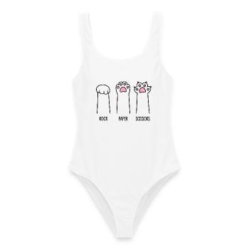 Rock Paper Scissors - Women's Swimsuit - white - Front - AI Model Female 172 dark (172cm)