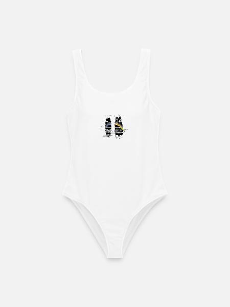 Cool Windsurfen Und Windsurf Windsurf Sonnensegel - Frauen Badeanzug - Weiß