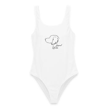 Epagneul Breton Profile Dogs Dog Wilsigns - Women's Swimsuit - white - Front - AI Model Female 172 dark (172cm)