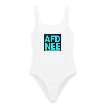 AFD NEE! - Frauen Badeanzug - Weiß - Vorne - AI Model Female 172 dark (172cm)