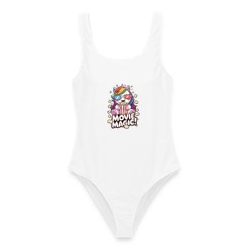 Movie Magic! - Women's Swimsuit - white - Front - AI Model Female 172 dark (172cm)