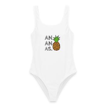 ANANAS. - Frauen Badeanzug - Weiß - Vorne - AI Model Female 172 dark (172cm)