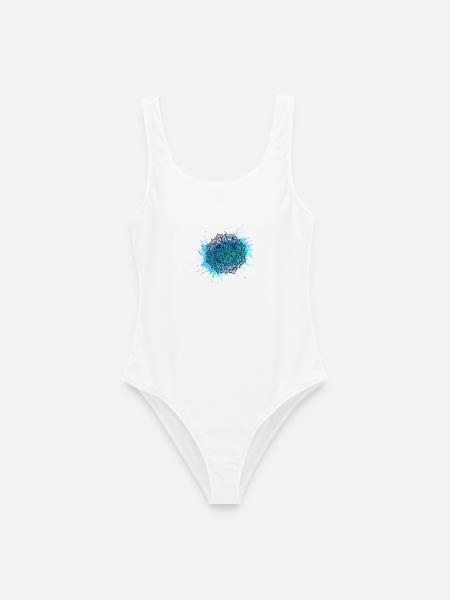 Mandala - Frauen Badeanzug - Weiß