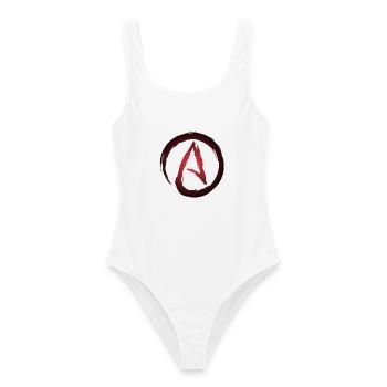 Atheismus Symbol Atheist - Frauen Badeanzug - Weiß - Vorne - AI Model Female 172 dark (172cm)