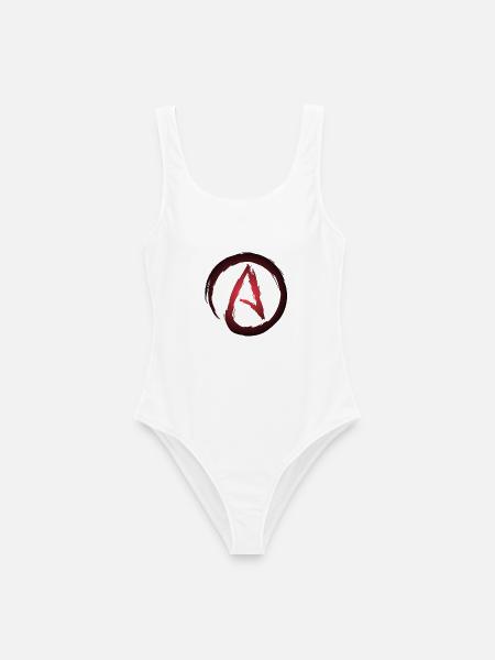 Atheismus Symbol Atheist - Frauen Badeanzug - Weiß
