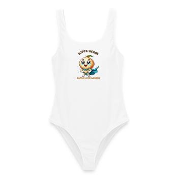Superhero - Savior of Tears - Women's Swimsuit - white - Front - AI Model Female 172 dark (172cm)