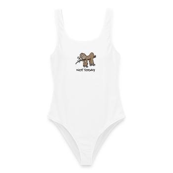sloth - Women's Swimsuit - white - Front - AI Model Female 172 dark (172cm)