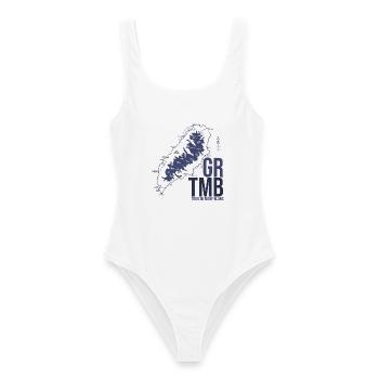 Tour du Mont Blanc TMB Trek Randonnée Alpes - Maillot de bain femme - blanc - Devant - AI Model Female 172 dark (172cm)
