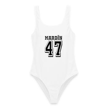 Mardin 47 - Frauen Badeanzug - Weiß - Vorne - AI Model Female 172 dark (172cm)