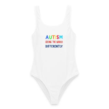 Autism Seeing Differently - Women's Swimsuit - white - Front - AI Model Female 172 dark (172cm)