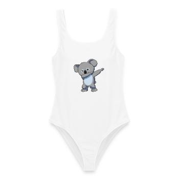 Koala Koalabär - Frauen Badeanzug - Weiß - Vorne - AI Model Female 172 dark (172cm)