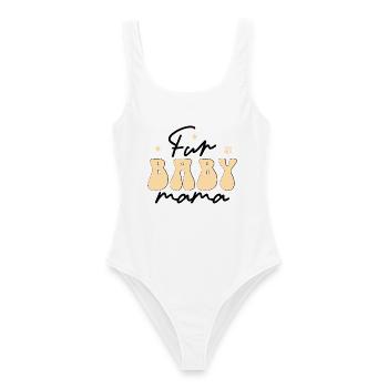 Pelz Baby Mama - Frauen Badeanzug - Weiß - Vorne - AI Model Female 172 dark (172cm)
