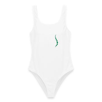 Physio 8 Logo - Frauen Badeanzug - Weiß - Vorne - AI Model Female 172 dark (172cm)