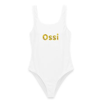 Banana Ossi - Frauen Badeanzug - Weiß - Vorne - AI Model Female 172 dark (172cm)
