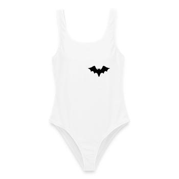 Halloween Fledermaus - Icon - Frauen Badeanzug - Weiß - Vorne - AI Model Female 172 dark (172cm)