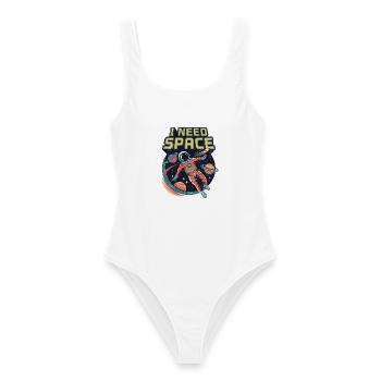 I Need Space - Women's Swimsuit - white - Front - AI Model Female 172 dark (172cm)