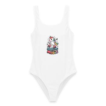 Rolling With Magic - Women's Swimsuit - white - Front - AI Model Female 172 dark (172cm)