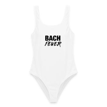 Johann Sebastian Bach T-Shirt lustiger Spruch - Frauen Badeanzug - Weiß - Vorne - AI Model Female 172 dark (172cm)