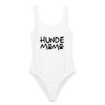 Hunde Mama - Hundepfote - Hund - Frauen Badeanzug - Weiß - Vorne - AI Model Female 172 dark (172cm)